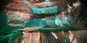 World’s largest underground trampoline.