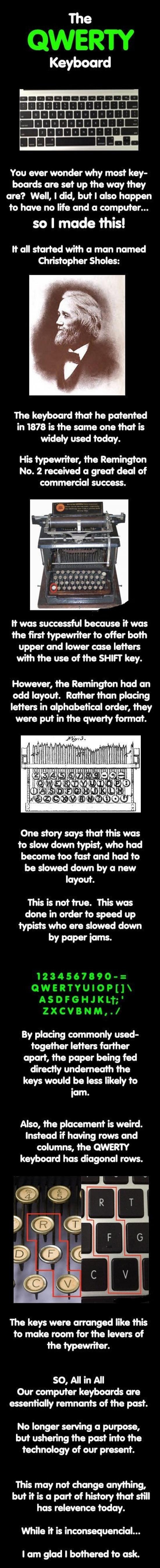 The QWERTY keyboard.