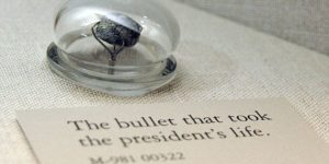 The bullet that killed Abraham Lincoln.