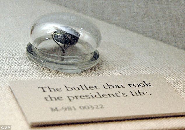 The bullet that killed Abraham Lincoln.