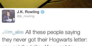 J. K. Rowling On Your Hogwarts Letter