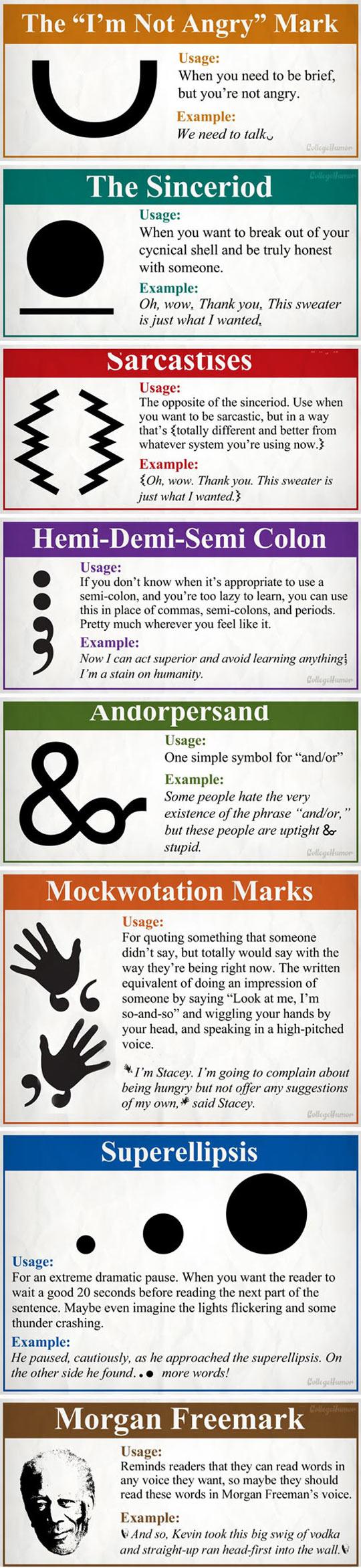 New And Necessary Punctuation Marks