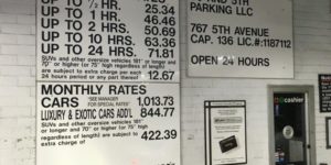 Parking prices in NYC are a nightmare