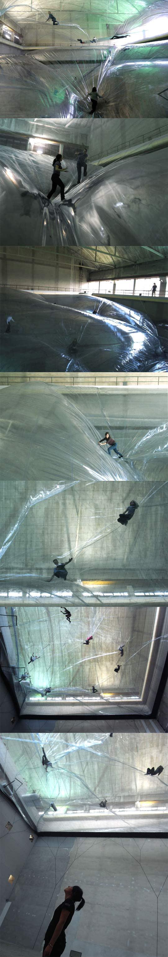 Extreme bubble wrap challenge.