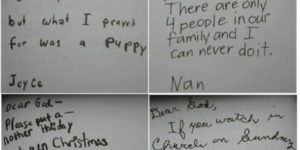 When kids write letters to God.