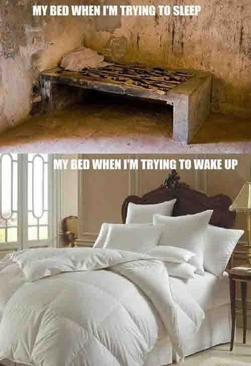 Scumbag bed...
