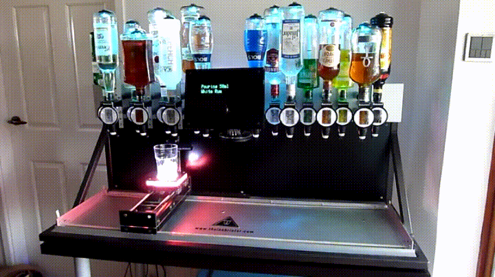 A bartending machine that can make any drink (as long as you stock the ingredients)