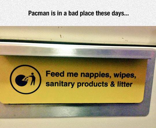 Retired Pacman has a rough life