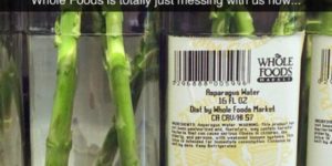 Asparagus water? Really Whole Foods?