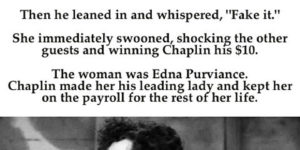 A story about Charlie Chaplin.