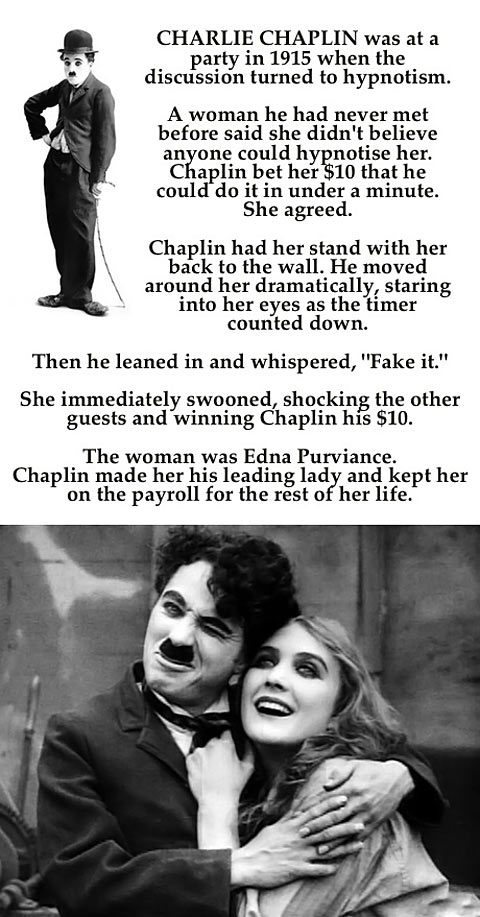 A story about Charlie Chaplin.