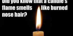 What does a candles flame smell like?