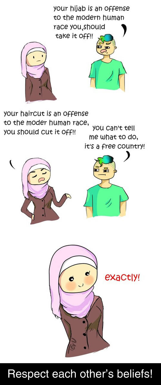 Your Hijab is offensive.