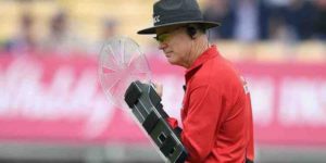 Australian cricket umpires look like they are about to banish you to the shadow world