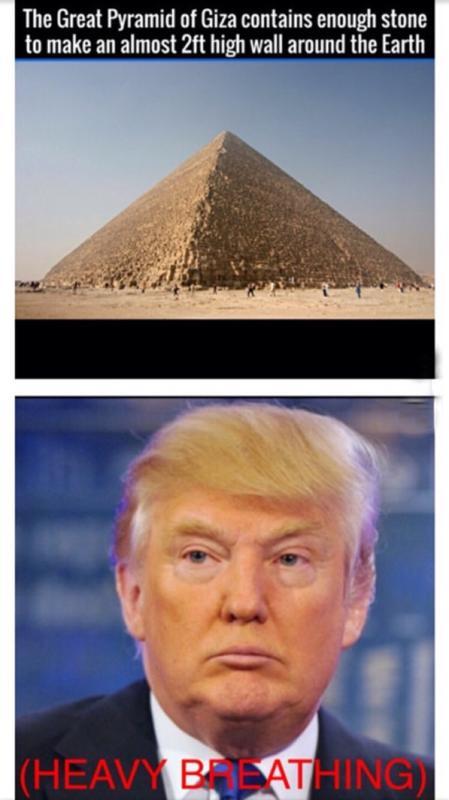 The Great Pyramid of Giza contains enough stone to make a 2ft high wall around Earth.