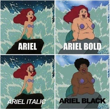 Know your fonts.
