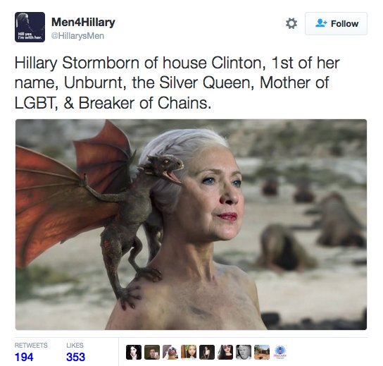 Hillary Stormborn of house Clinton