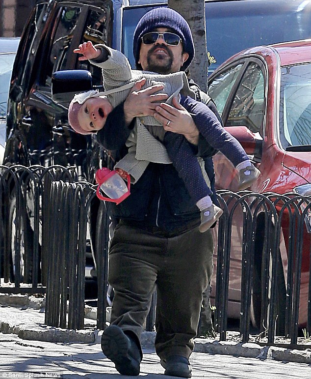 Peter Dinklage and his baby.