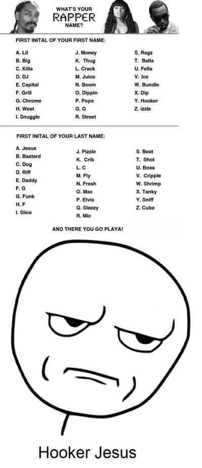 What's Your Rapper Name?