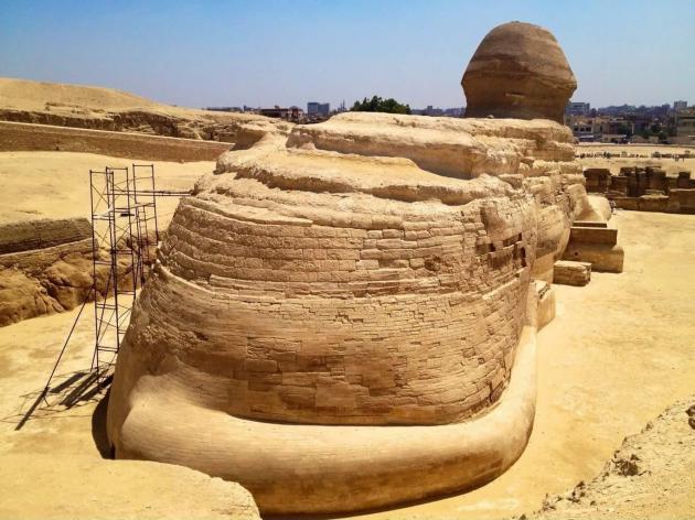 Today I learned the Sphinx has a tail