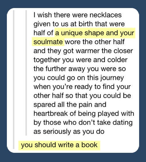 You should write a book.