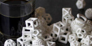 3D printed sugar cubes.