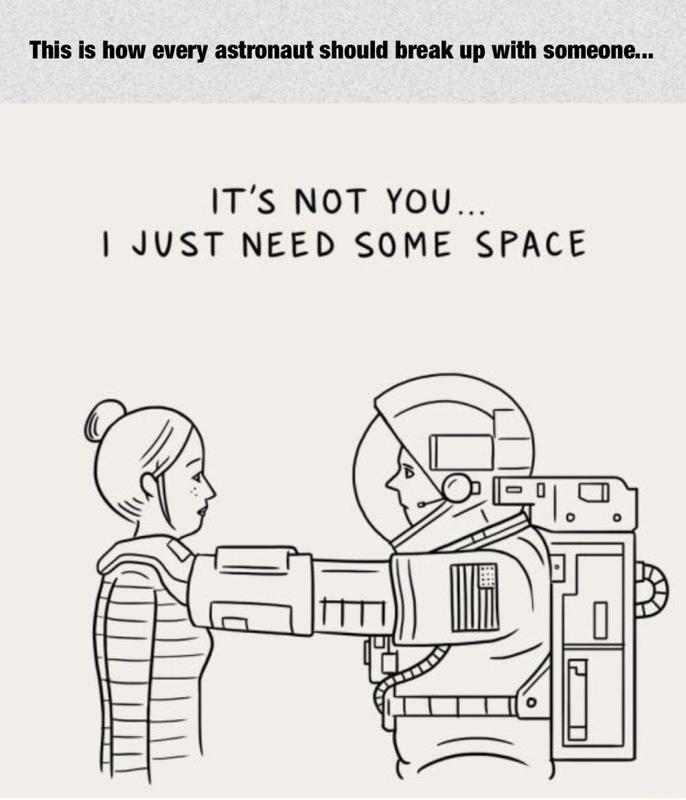 How every astronaut should break up