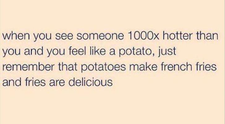 When you see someone 1000X hotter than you...