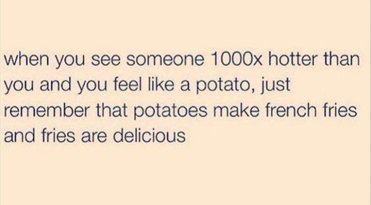 When you see someone 1000X hotter than you...