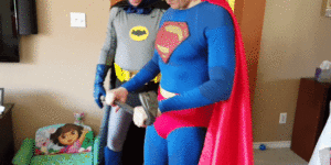 When superheros visit hospitals