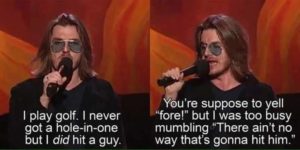 Mitch Hedberg on golf.