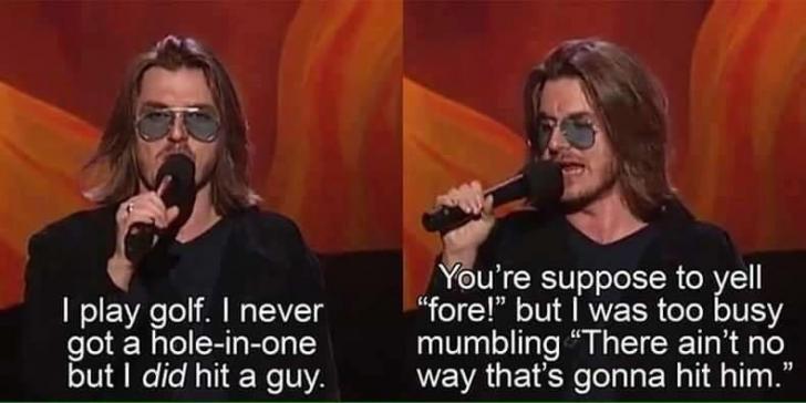 Mitch Hedberg on golf.