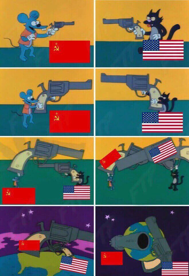 The Cold War in a nutshell.