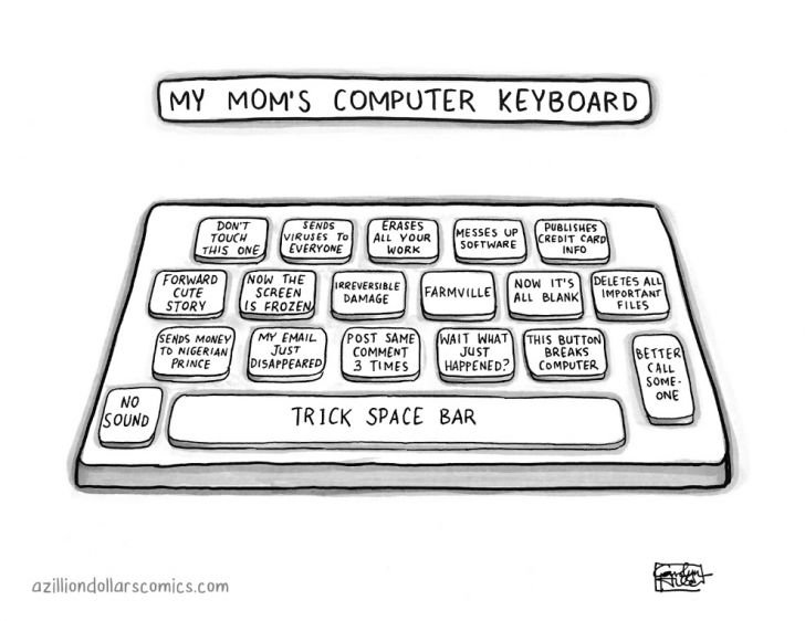 My mom's computer keyboard.