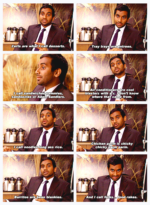 Aziz Ansari's food dictionary