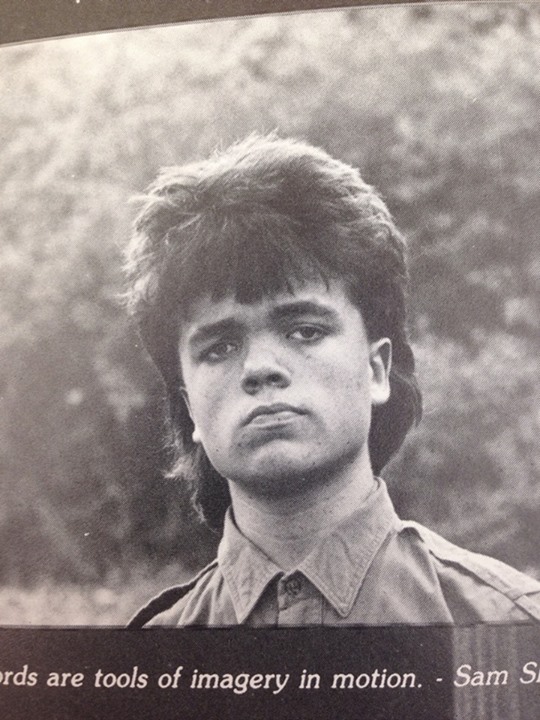 Peter Dinklage With A Nice Mullet At Graduation