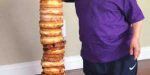 27 donuts tall