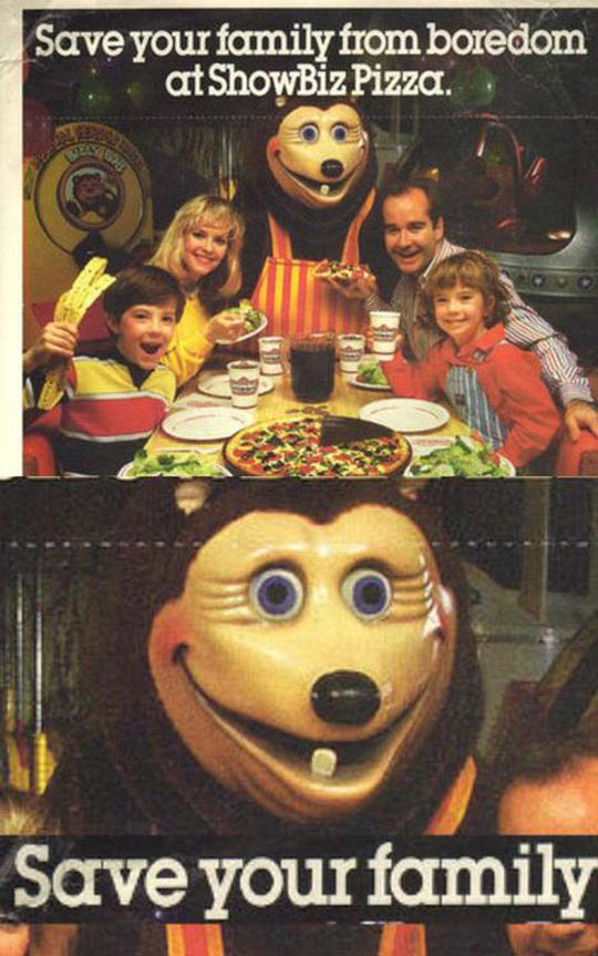 Chuck E. Cheese's sociopath brother Jerry.