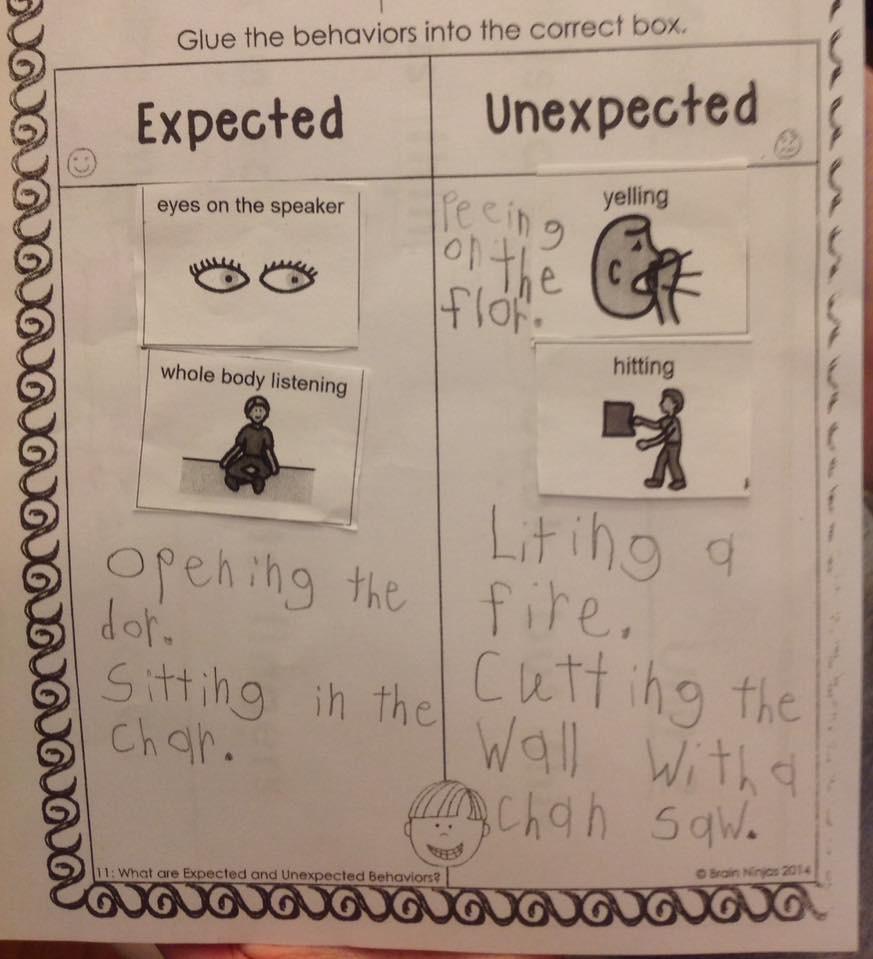 I mean, this kid knows his boundaries at least...