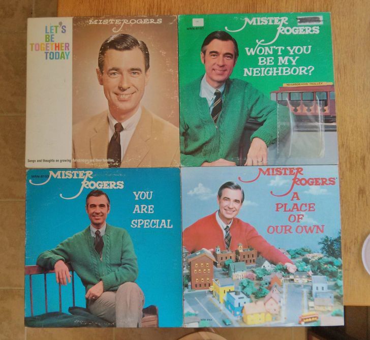Mister rogers vinyl collection - creepy things to say to children