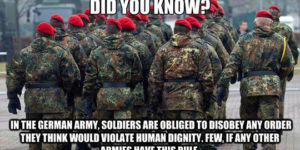 German Army and human dignity.