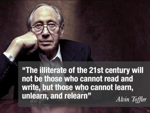 The illiterate of the 21st century.