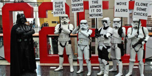 Stormtrooper protest