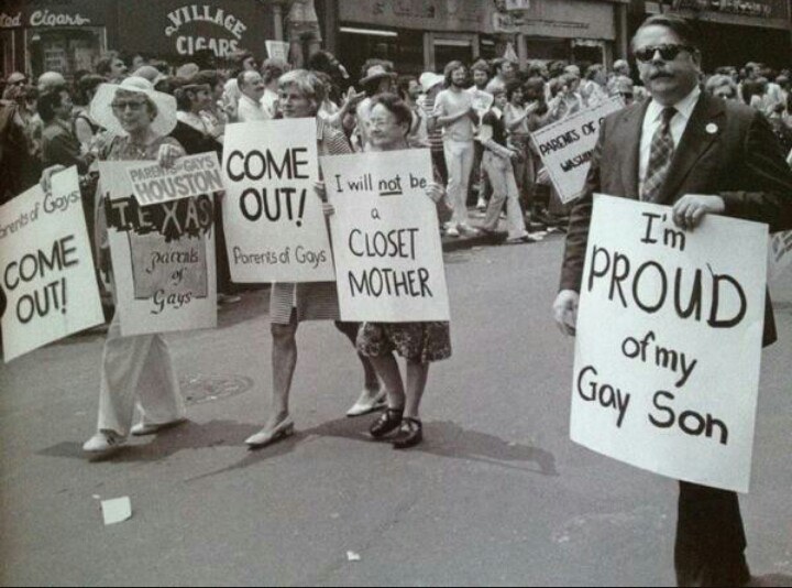 Gay Pride Parade, New York City, 1974.