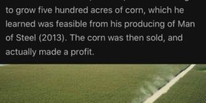 The corns will provide.
