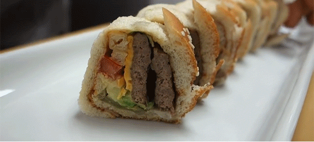 Big Mac sushi rolls