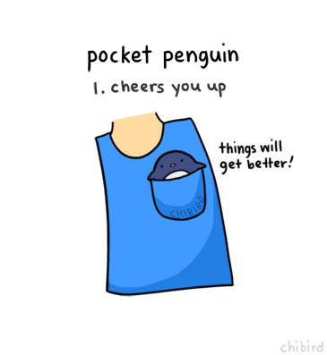 Benefits of a pocket penguin.