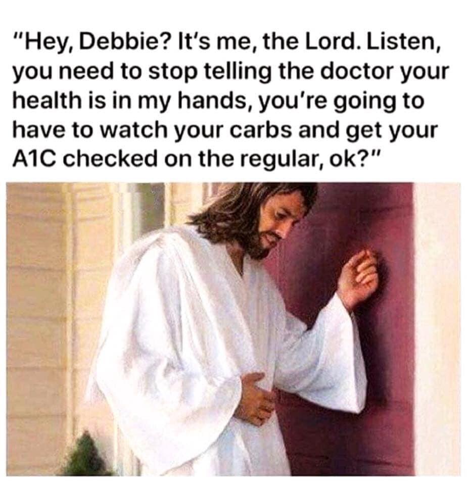 The diabetus is real, Deb, and it's coming for your feet.