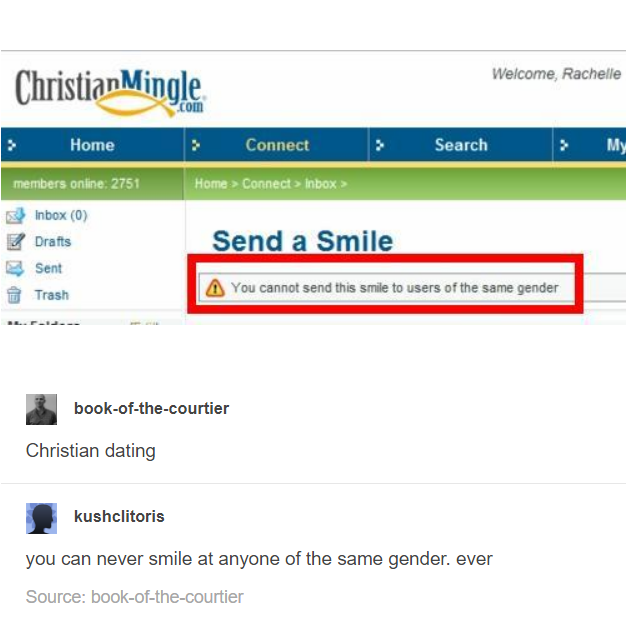 Same-sex christian smiling...