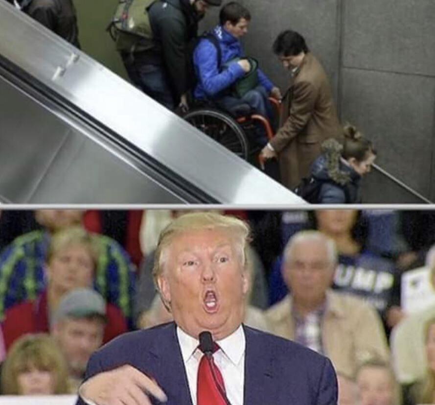 Canada's leader vs America's leader when they see a disabled person.